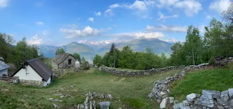 Le baite di un alpeggio