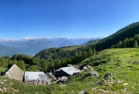 Le baite dell'alpe Pozzolo