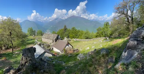 Le baite di un alpeggio
