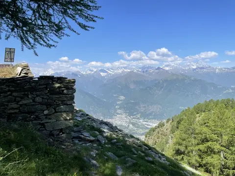 Le Alpi viste dalla cima
