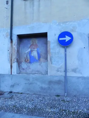 Un affresco su un muro