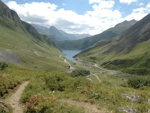 La valle del Gries e il lago di Morasco dal sentiero per il Sabbione