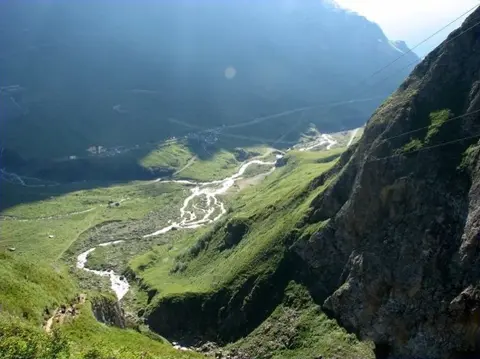 La valle del Gries vista dal sentiero