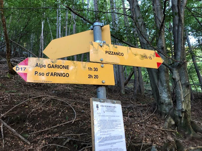 indicazioni passo Arnigo