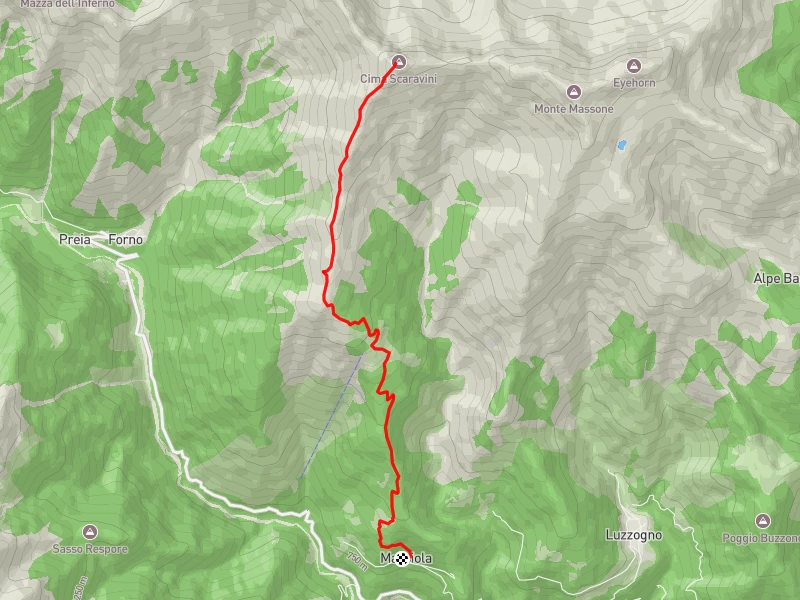 mappa cima scaravini