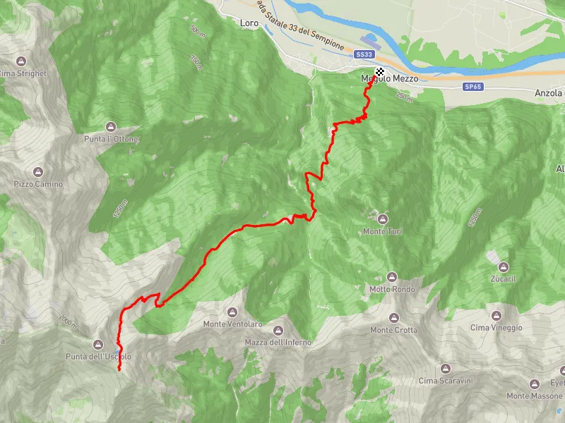 mappa colle dell'usciolo