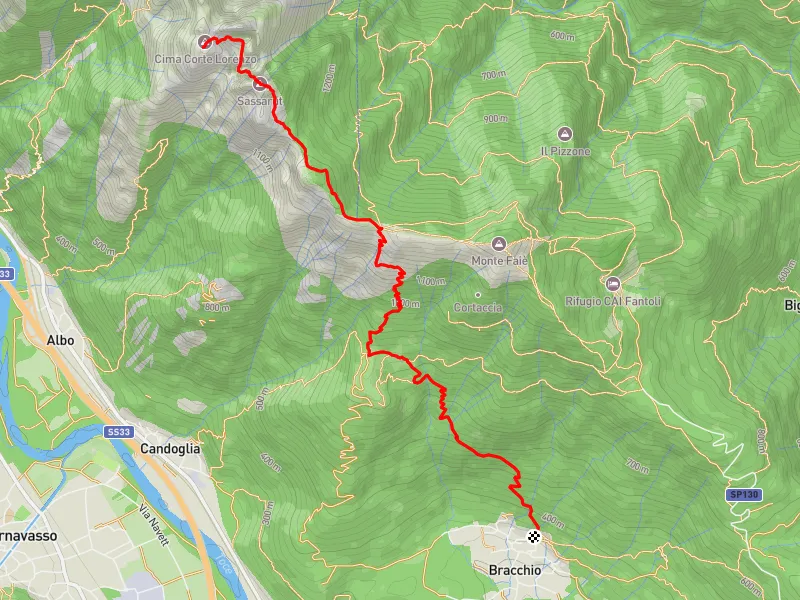 mappa cima corte san lorenzo